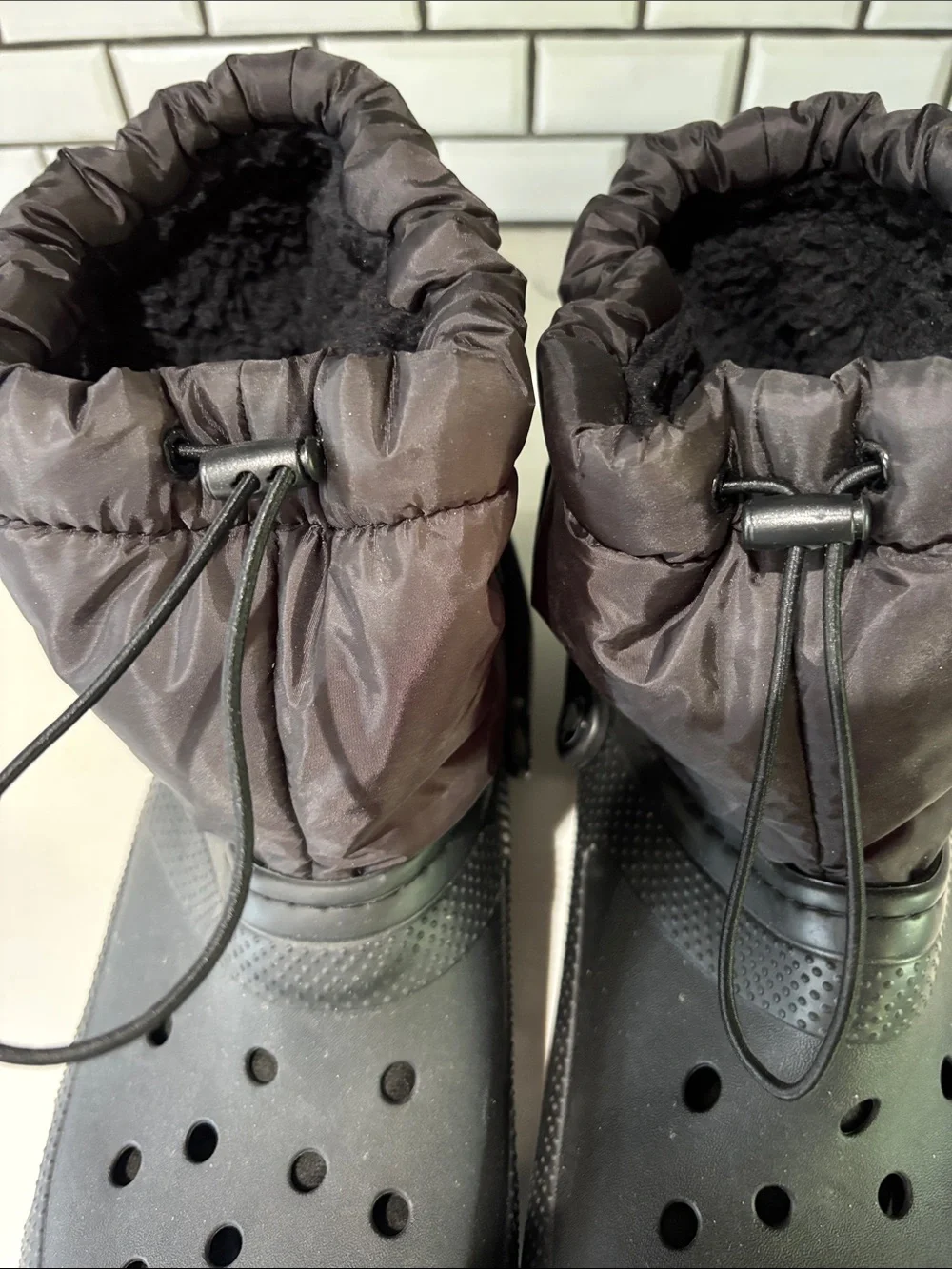 CROCS Classic Lined Neo Puff Black Insulated Rain/Snow Boot Men’s Sz 12 NWOT